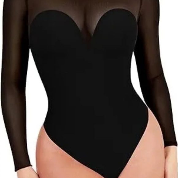 SKIMS Other - NWT Popilush Shapewear Bodysuit- Black Size -L